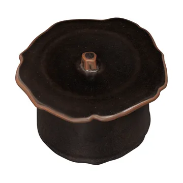 Marnen burk med lock - Carob brown, Ø11x9 cm - Ferm Living
