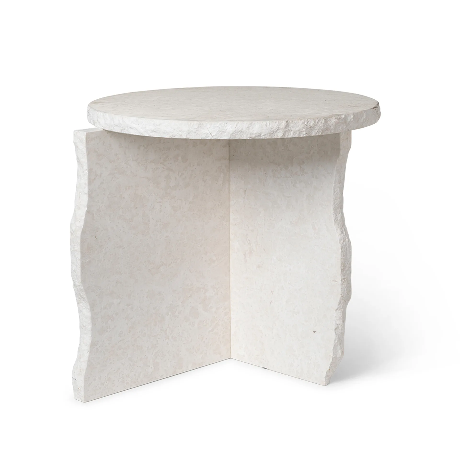 Mineral Sculptural bord Ø52 cm, Bianco Curia Ferm Living