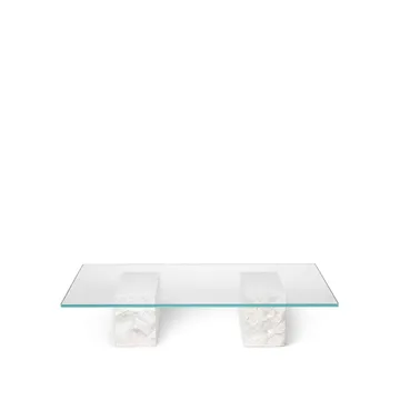 Mineral soffbord - glas, bas i marmor - Ferm Living