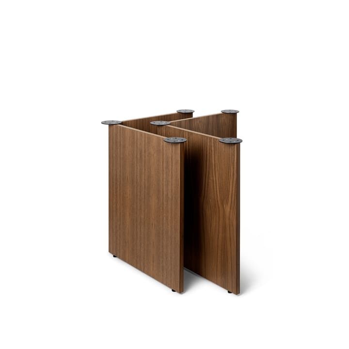 Mingle bordsben 2-pack - walnut veneer, w68 - Ferm Living