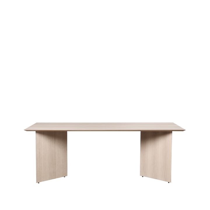 Mingle matbord - oak natural veneer, 210cm, vinkelben ek - Ferm Living