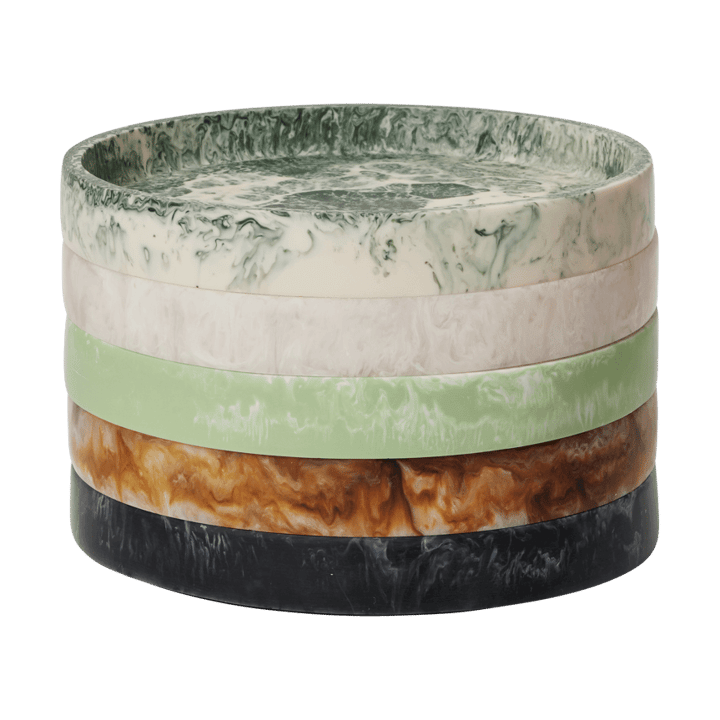 Mist dekorationsbricka Ø20 cm, Emerald-off-white Ferm Living