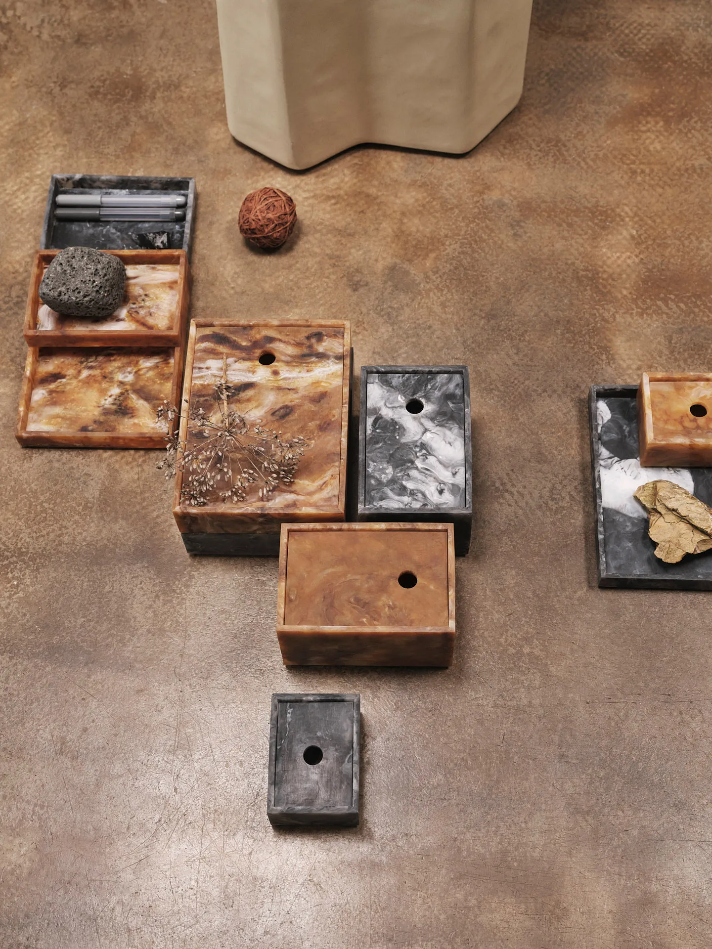 Mist förvaringsbox 15x20 cm, Charcoal Ferm Living