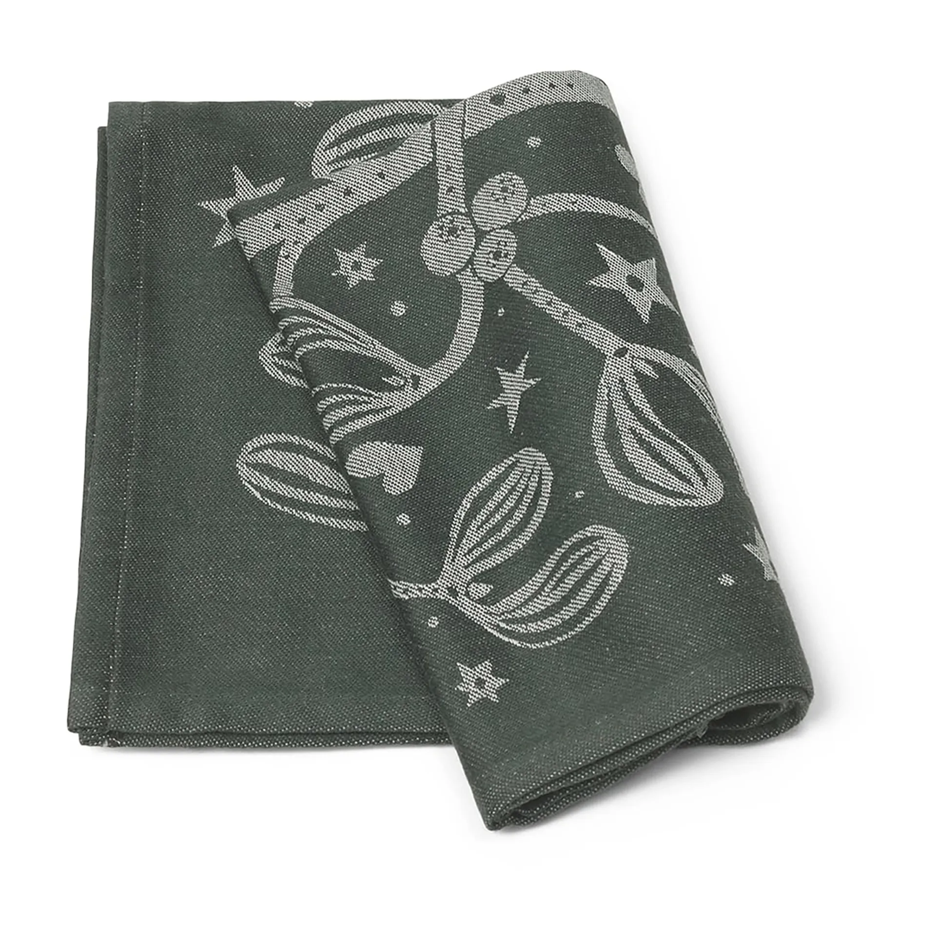 Mistel kökshandduk, dark-green Ferm Living