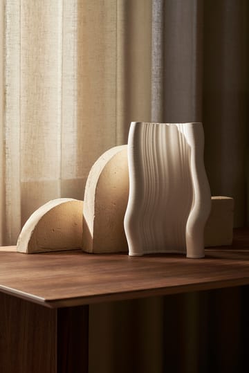 Moire vas 19x30 cm - Off-white - Ferm Living