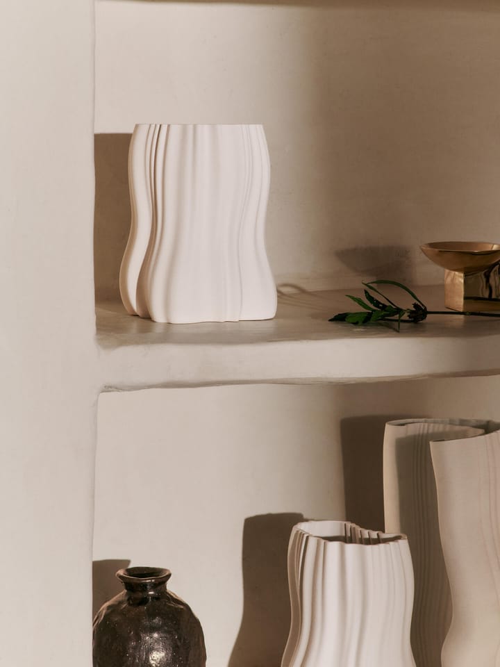 Moire vas 20 cm, Off-white Ferm Living