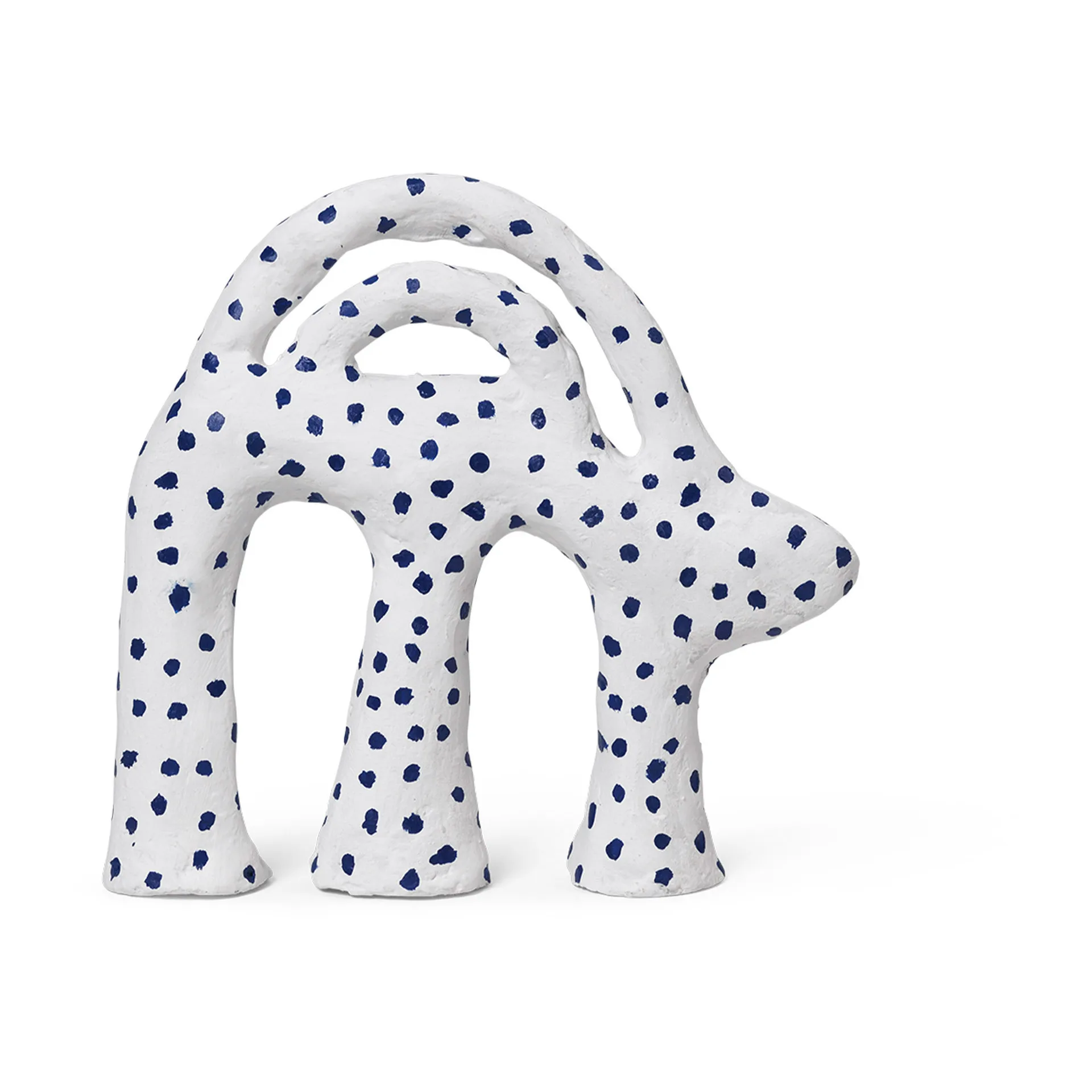 Mumbo skulptur 14,5x18,5 cm, White-blue Ferm Living