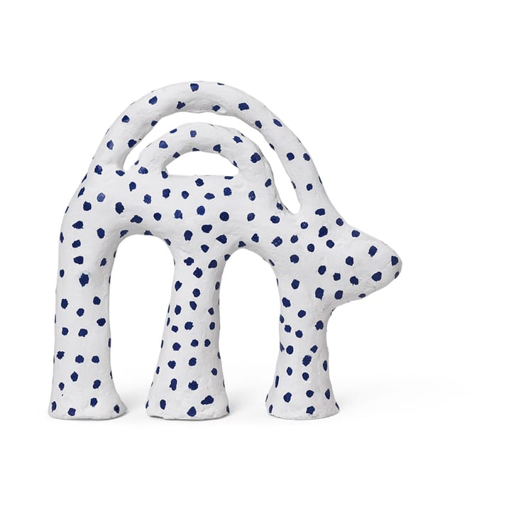 Mumbo skulptur 14,5x18,5 cm, White-blue Ferm Living