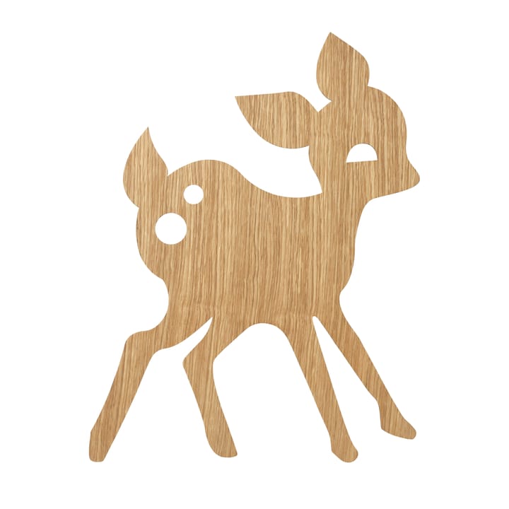 My deer vägglampa, Oljad ek Ferm Living