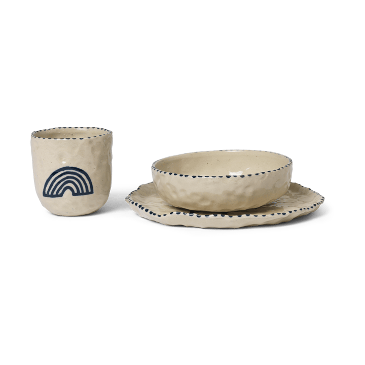 Naive barnservis 3 delar, Deep blue Ferm Living