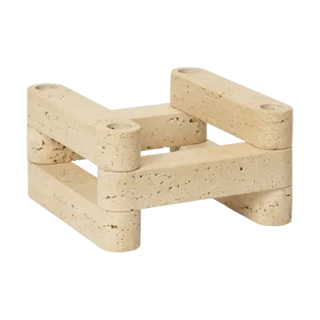 Newel modul ljusstake 6 delar - Travertine - Ferm Living