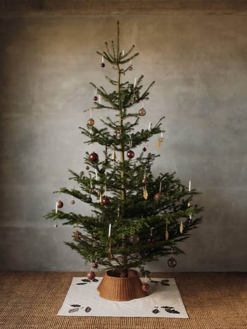 Oak leaf christmas tree ljusstake 4-pack - Brass - Ferm Living