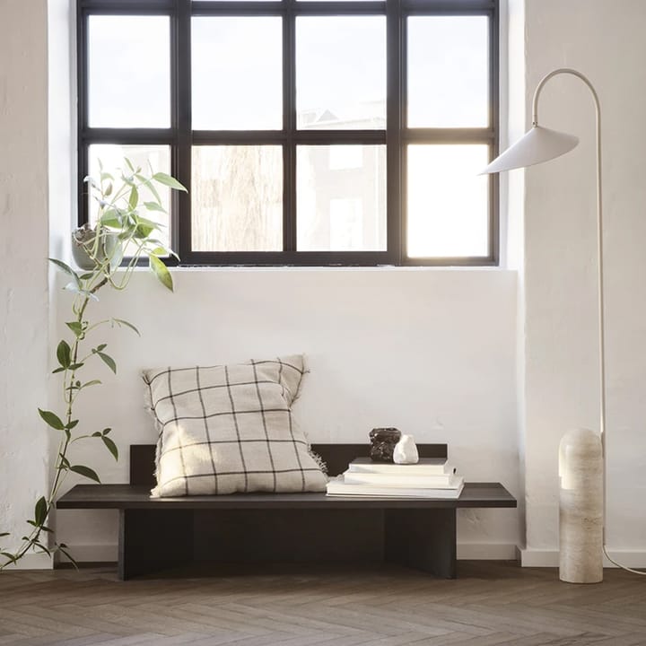 Oblique bänk, oak black oiled Ferm Living