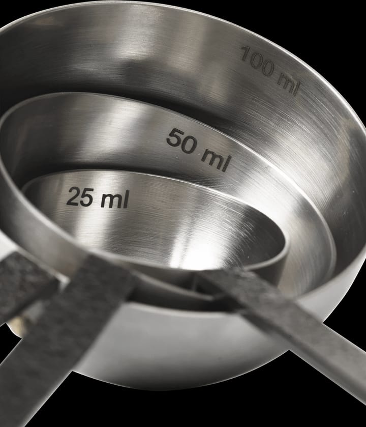 Obra Measuring Spoons måttsats 3 delar - Stainless Steel - ferm LIVING