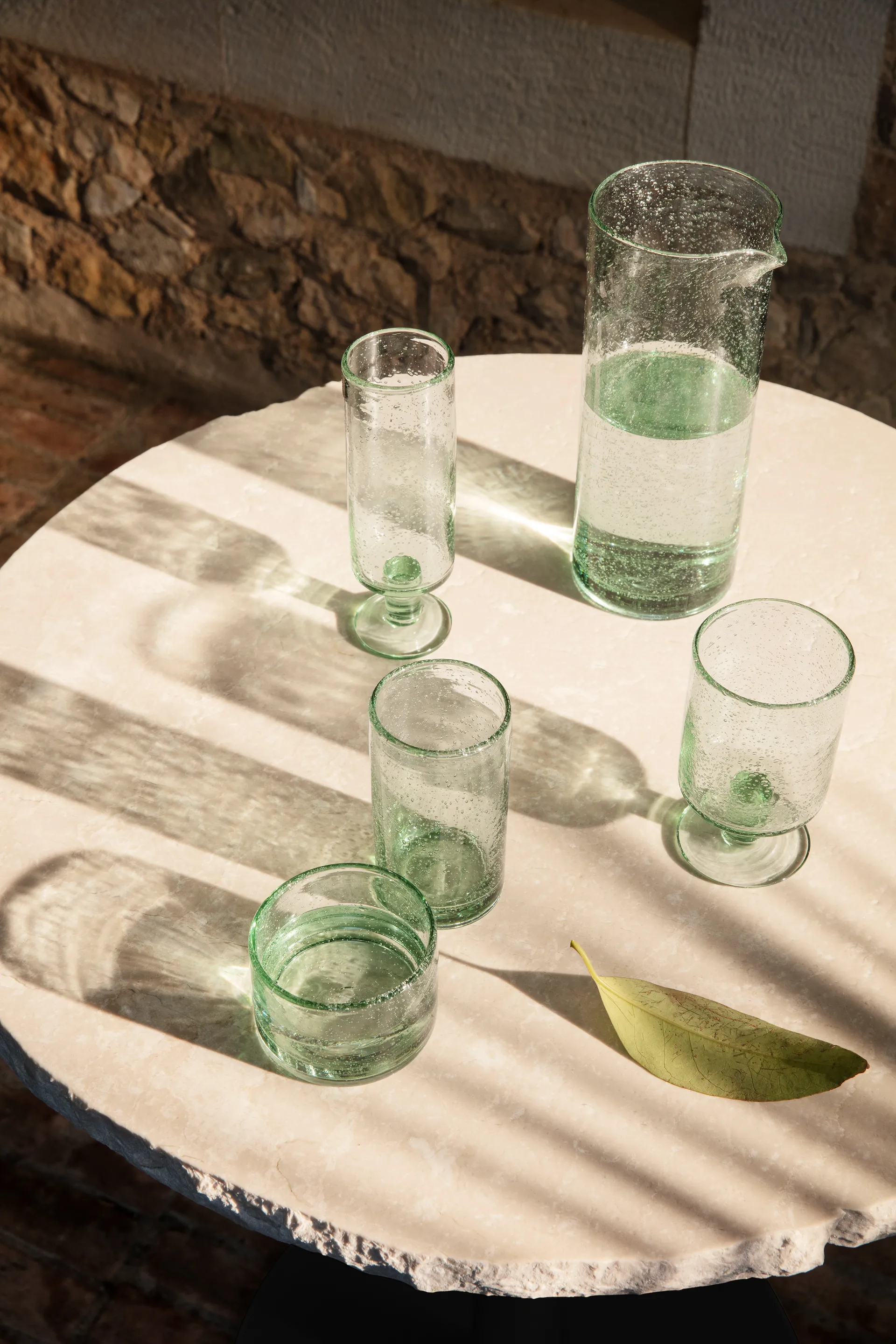 Oli vinglas 22 cl, Recycled clear Ferm Living
