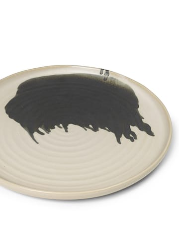Omhu Centrepiece serveringsfat ⌀36 cm - off white-charcoal - Ferm Living