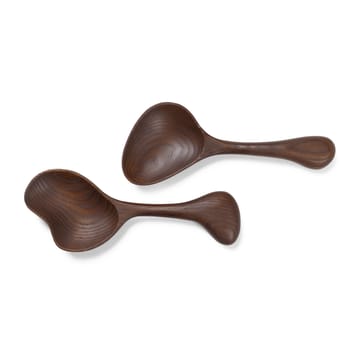 Os salladsbestick 2 delar - Dark brown - Ferm Living