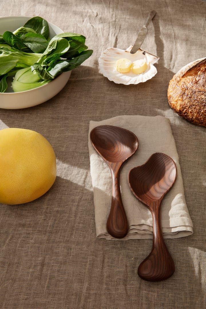 Os salladsbestick 2 delar, Dark brown Ferm Living