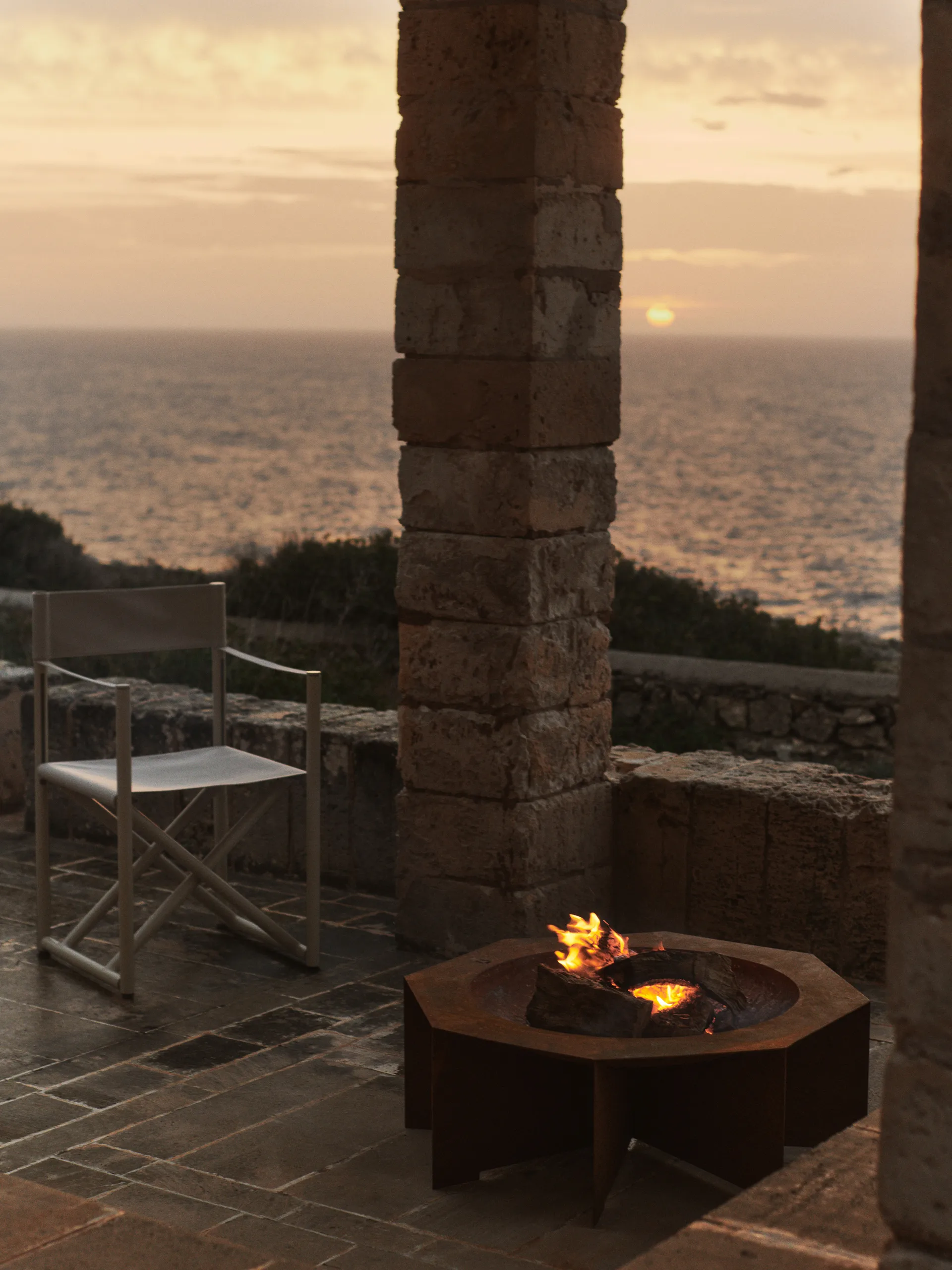 Otto fire pit eldstad, Rust, Ø85,5x29 cm Ferm Living