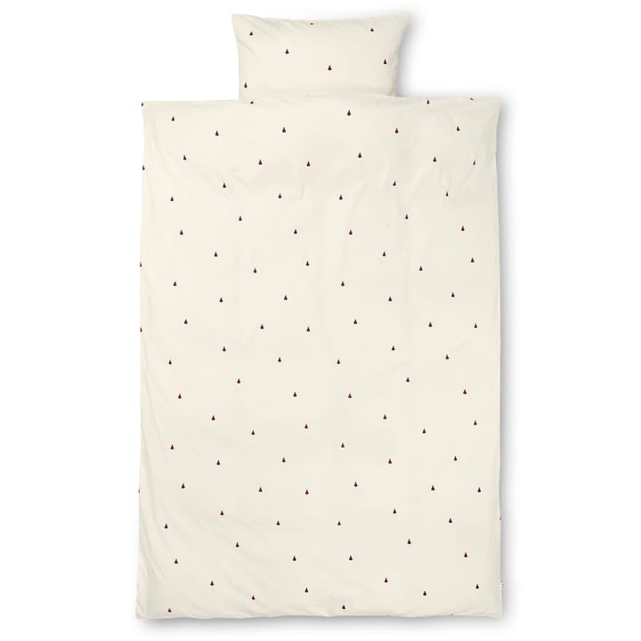 Pear bäddset 140x200 cm - Off white-cinnamon - Ferm LIVING