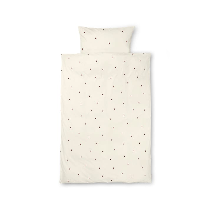 Pear bäddset 70x100 cm - Off white-cinnamon - Ferm LIVING