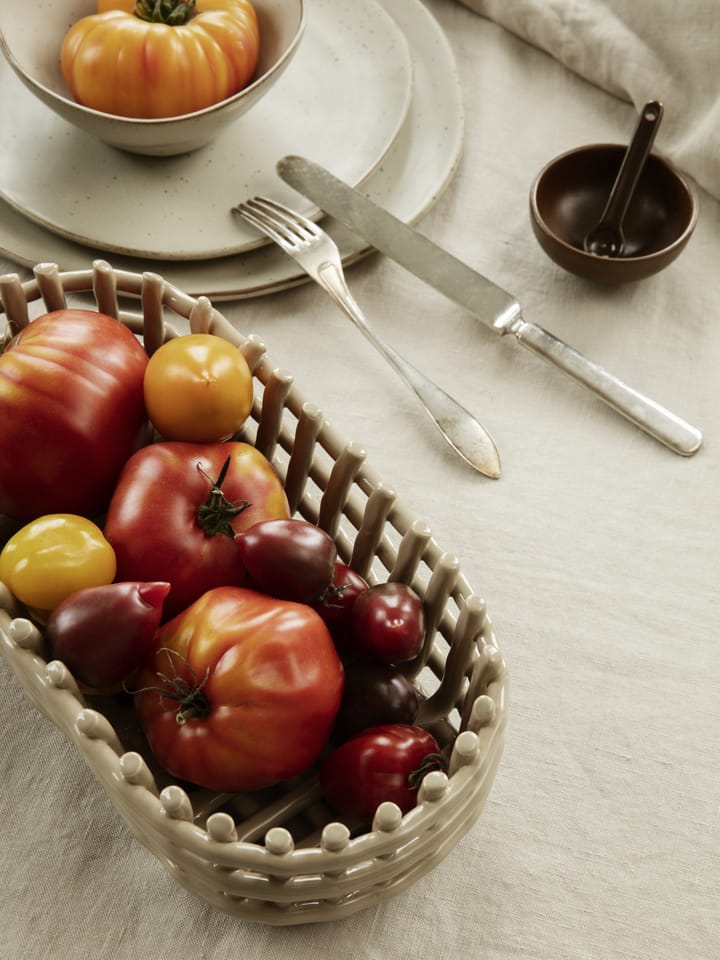 Petite saltskål med sked 2 delar, Chocolate Ferm Living