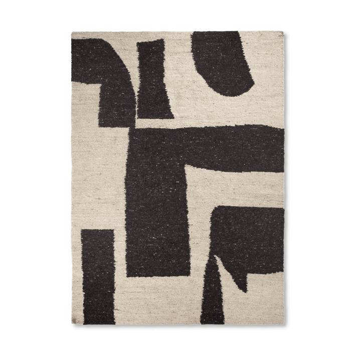 Piece ullmatta - Off-white-Coffee, 200x300 cm - Ferm Living