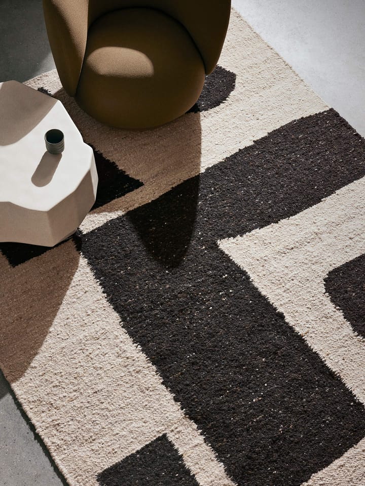 Piece ullmatta, Off-white-Coffee, 200x300 cm Ferm Living