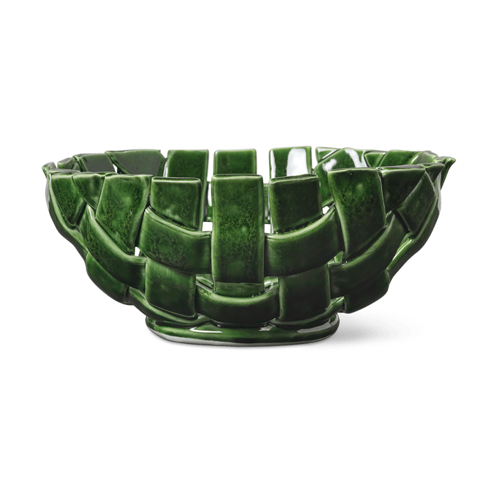 Plait skål Ø24 cm - Emerald green - Ferm Living