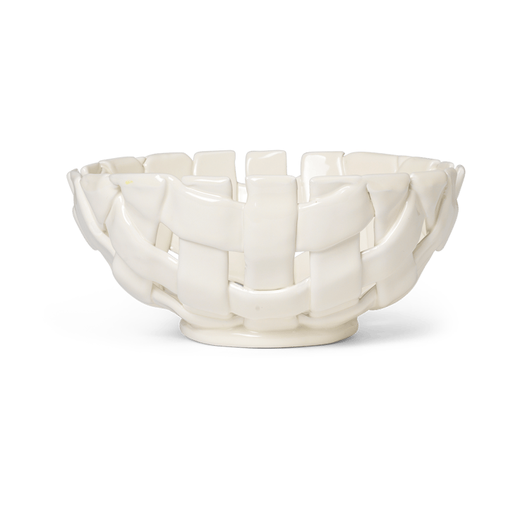 Plait skål Ø24 cm - Off white - Ferm Living