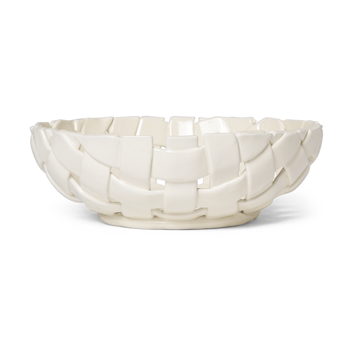 Plait skål Ø30 cm - Off white - Ferm Living