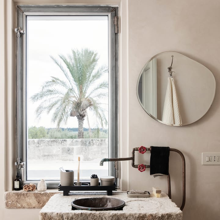 Pond Spegel, dark chrome, xl Ferm Living