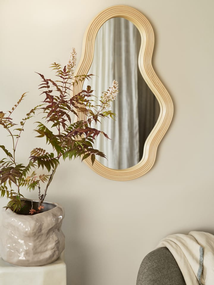 Pond spegel medium, Rattan Ferm Living