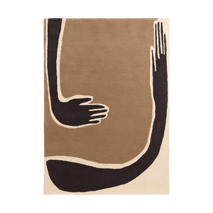 Pose matta - Coffee-off white, 140x200 cm - Ferm Living