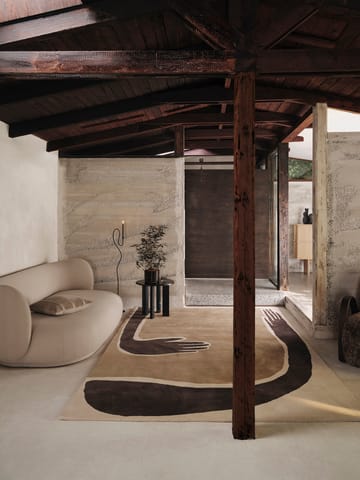 Pose matta - Coffee-off white, 200x300 cm - Ferm Living