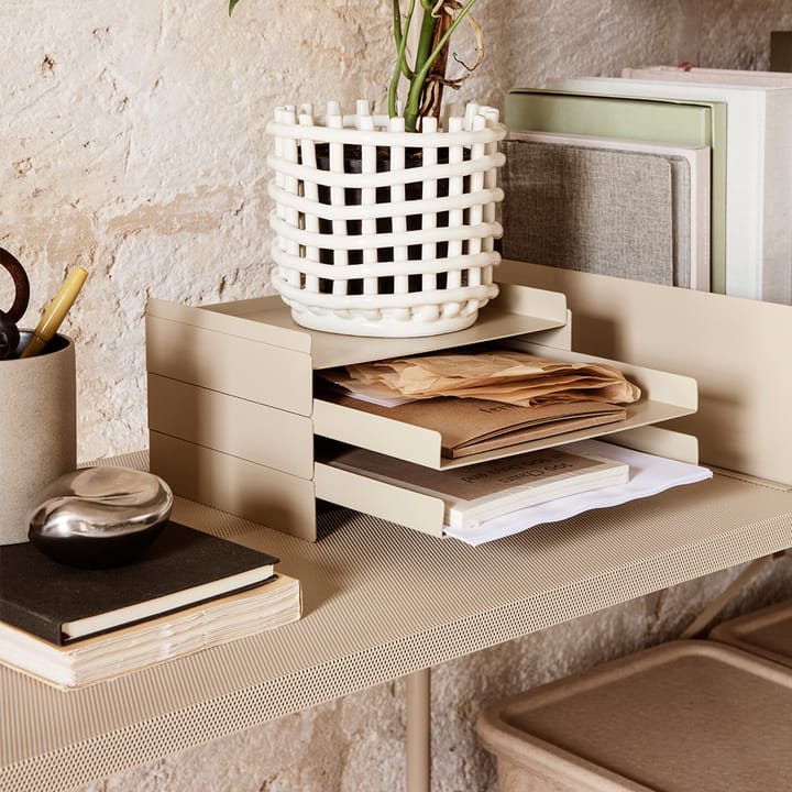 Punctual Perforated hylla 90 cm, Light grey Ferm Living