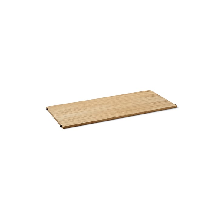 Punctual Perforated hylla 90 cm - oak oiled, anthracite - Ferm Living