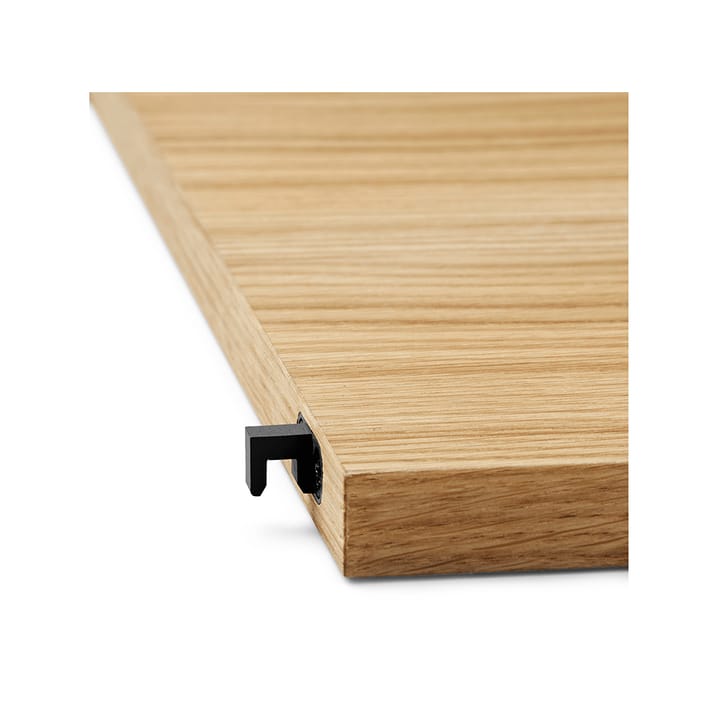 Punctual Perforated hylla 90 cm, oak oiled, anthracite Ferm Living