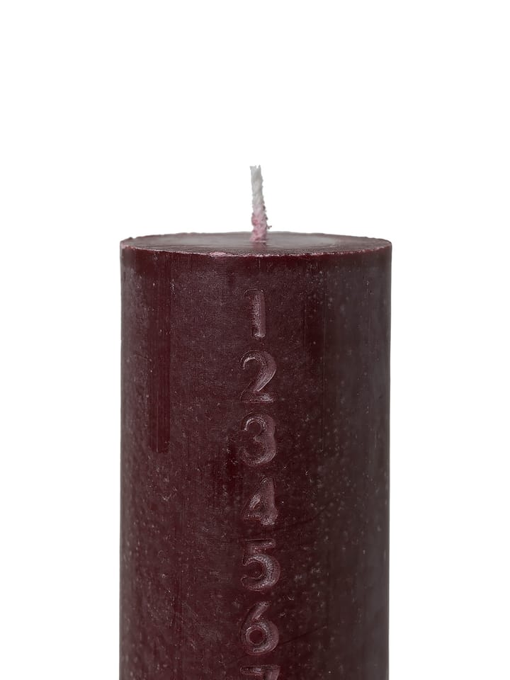 Pure kalenderljus, burgundy Ferm Living