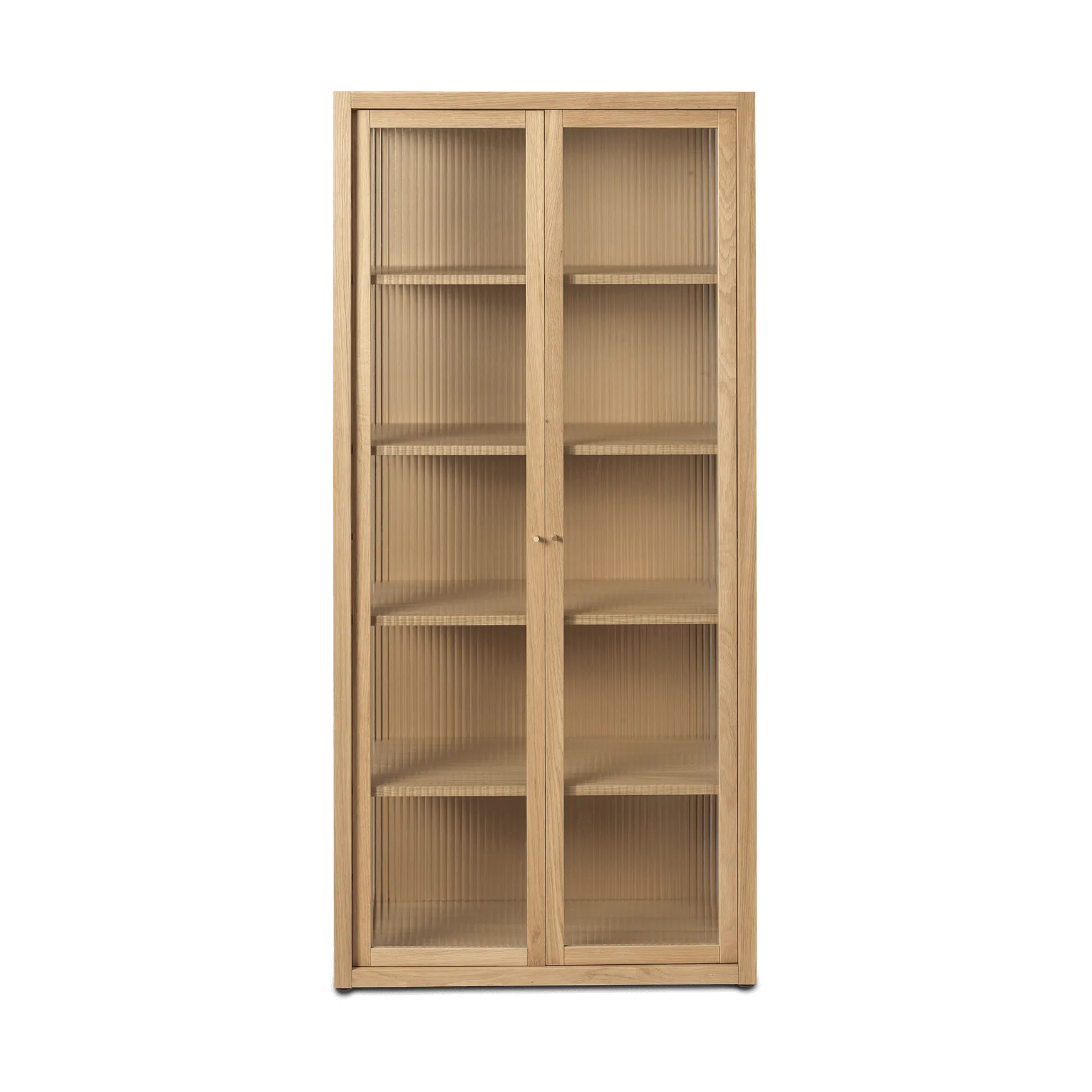 Reed vitrinskåp 70x155 cm, Natural oak Ferm Living
