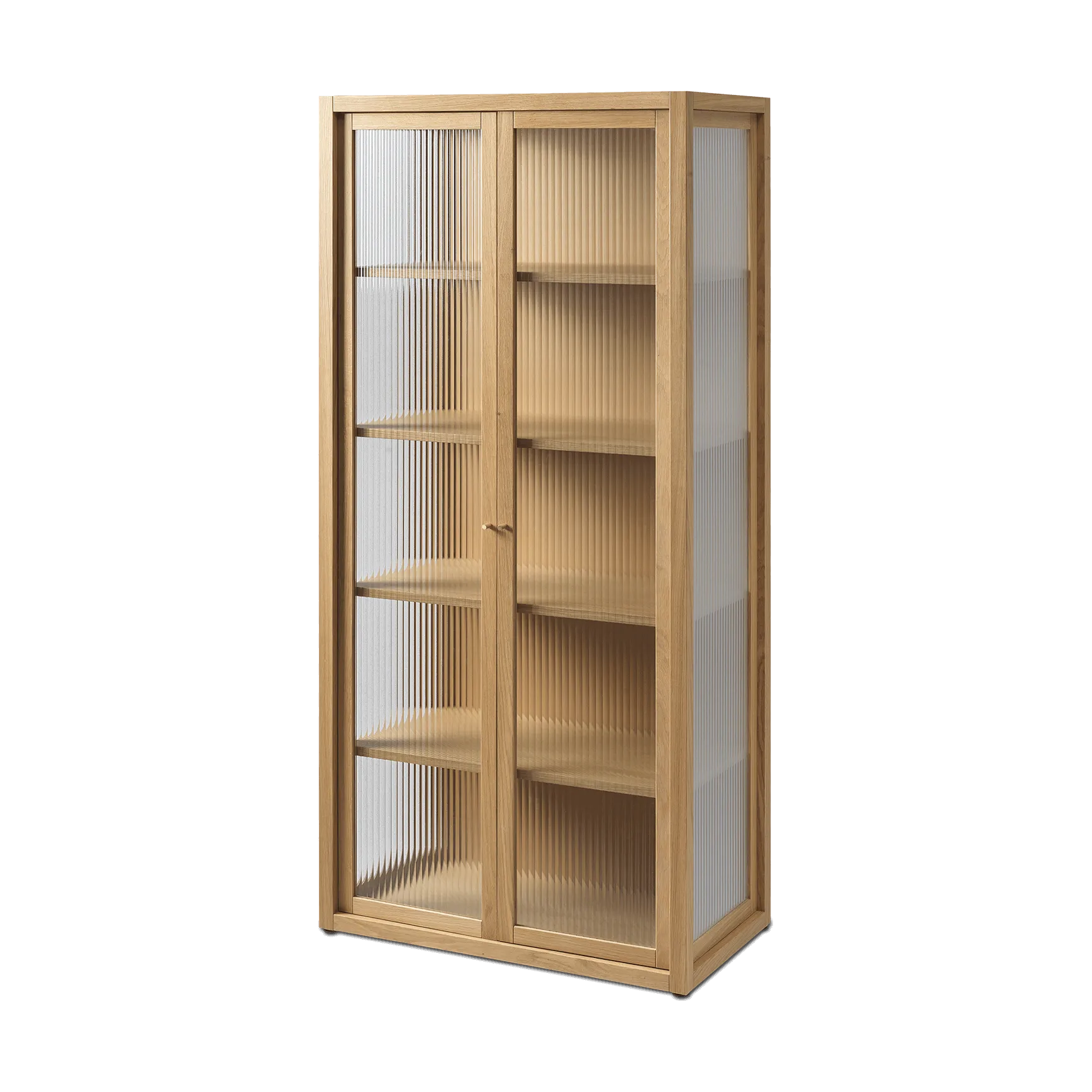 Reed vitrinskåp 70x155 cm, Natural oak Ferm Living