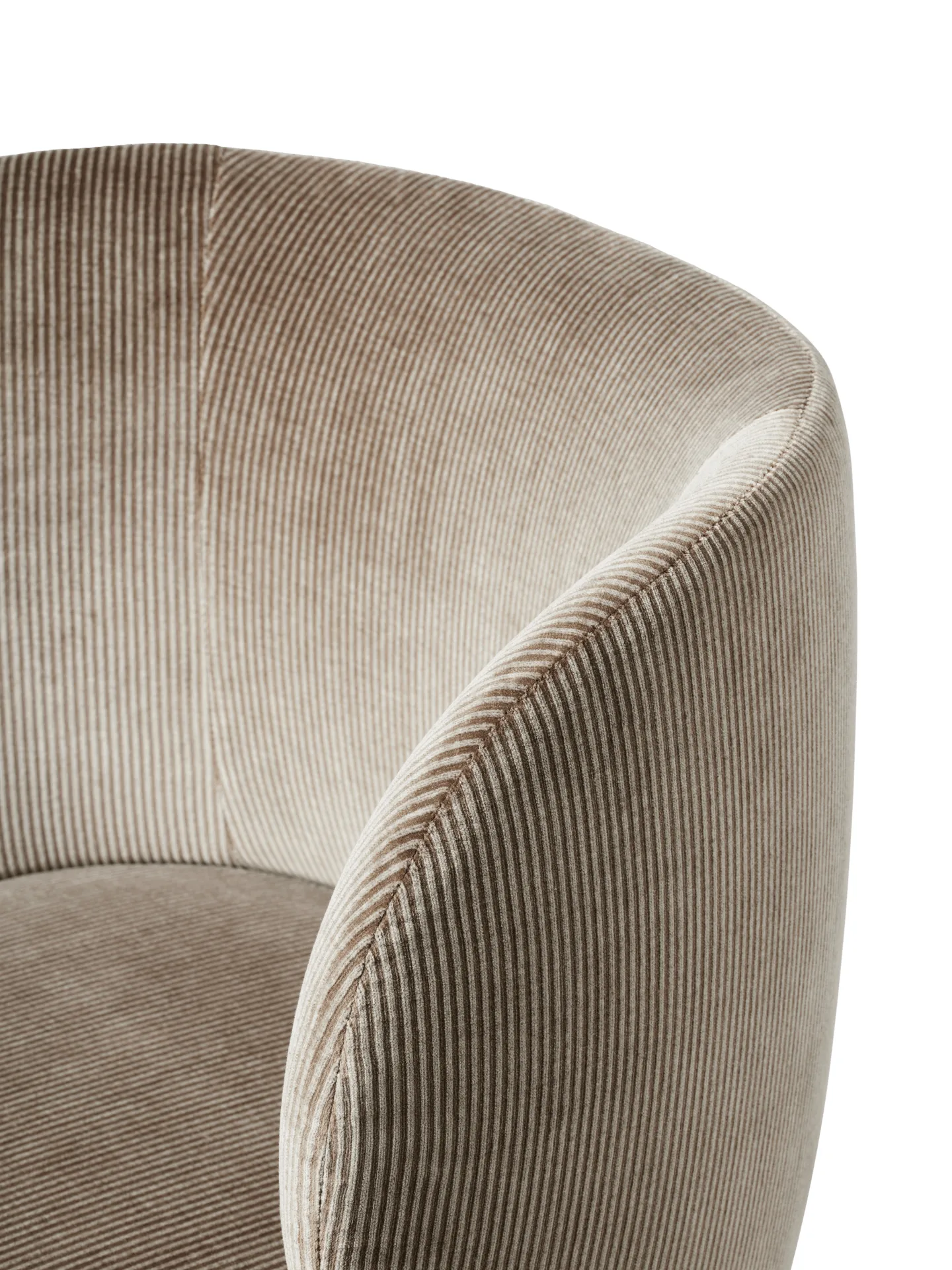 Rico dining chair på hjul Devoré Velvet, Flint Grey Ferm Living