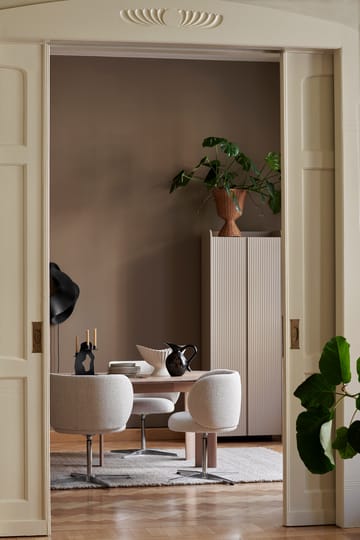 Rico dining chair swivel bouclé - Off-white - Ferm Living