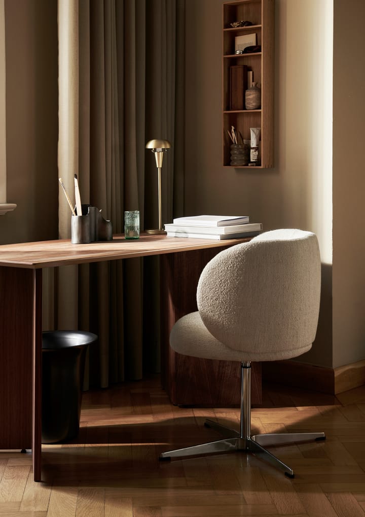 Rico dining chair swivel bouclé, Off-white Ferm Living