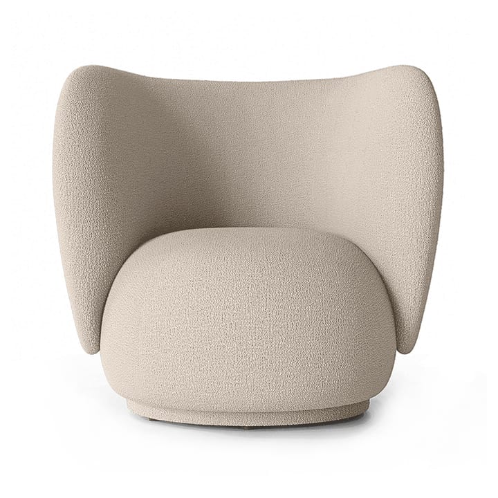 Rico lounge chair bouclé - Wool bouclé natural - Ferm Living