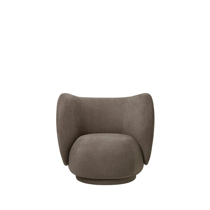 Rico lounge chair fåtölj - brown, brushed - Ferm LIVING