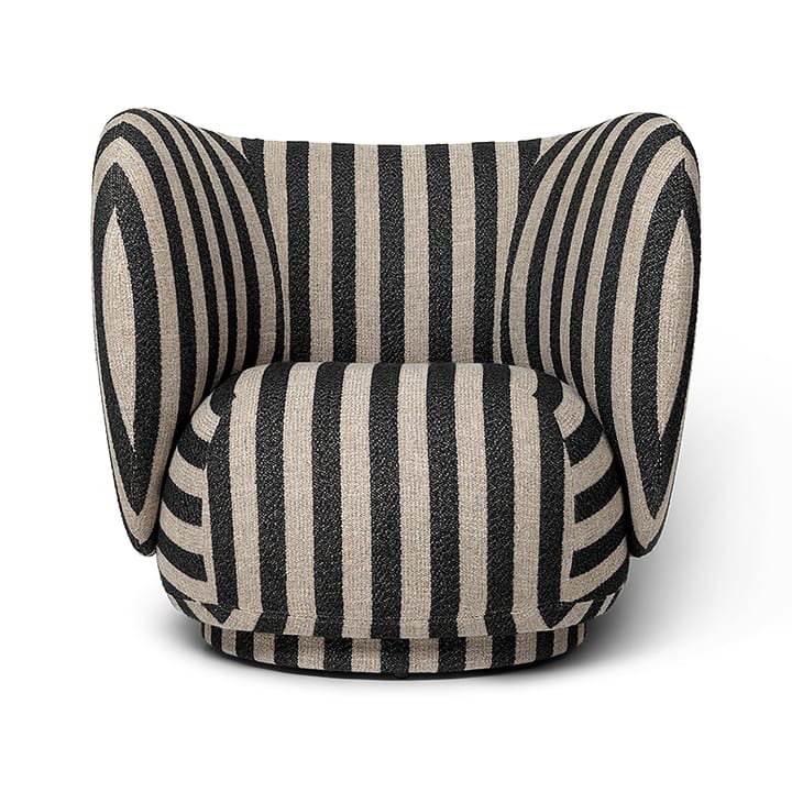 Rico lounge chair fåtölj - Louisiana sand black - Ferm Living