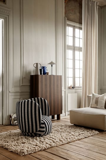 Rico lounge chair fåtölj - Louisiana sand black - Ferm Living