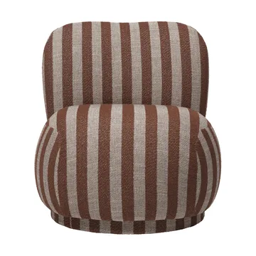 Rico lounge chair piccolo fåtölj - Louisiana, Sand-chocolate - Ferm Living