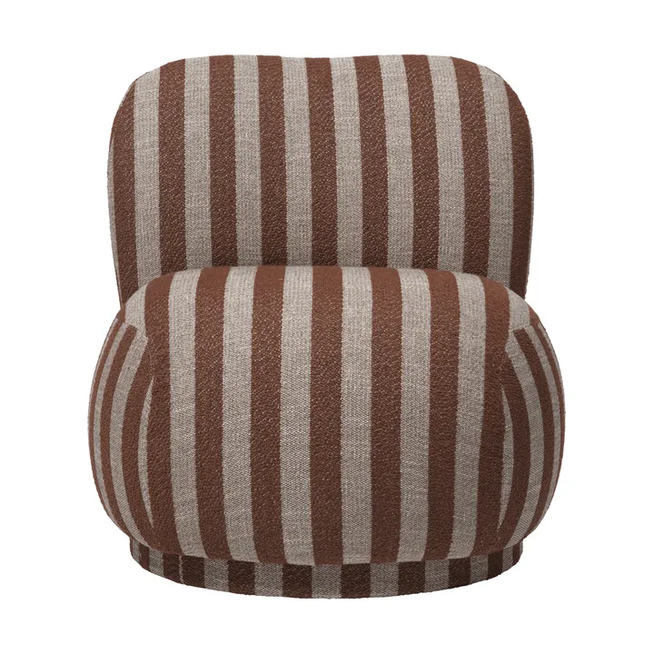 Rico lounge chair piccolo fåtölj - Louisiana, Sand-chocolate - Ferm Living